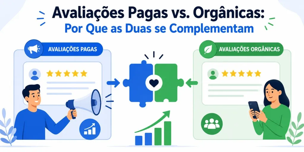 Avaliações Pagas vs. Orgânicas Por Que as Duas se Complementam